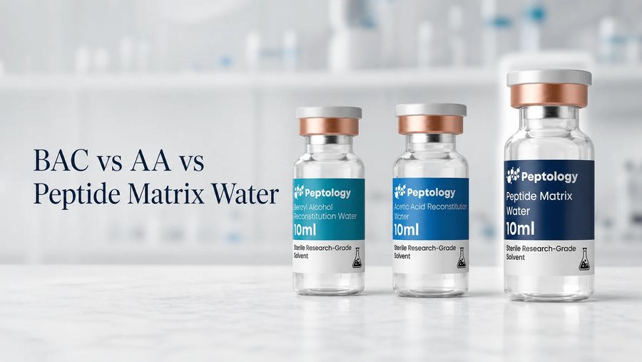 Bakteriostatisches Wasser vs. Essigsäure vs. Matrixwasser im Vergleich