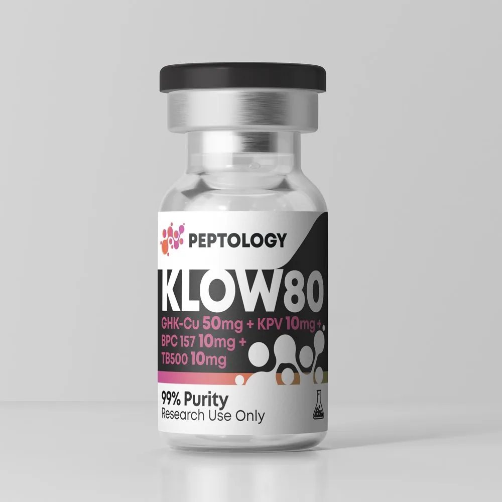 KLOW80 – Peptidformel (GHK-Cu 50 mg + TB-500, BPC-157, KPV je 10 mg)